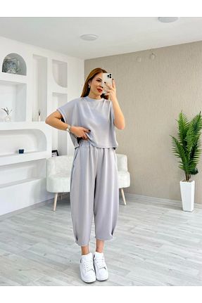 ست گرمکن رنگی زنانه پاچه لوله تفنگی İrka Moda - کد 931305292