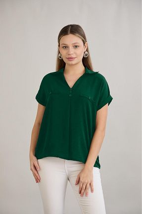 بلوز سبز زنانه ساده HOFY - کد 931305018