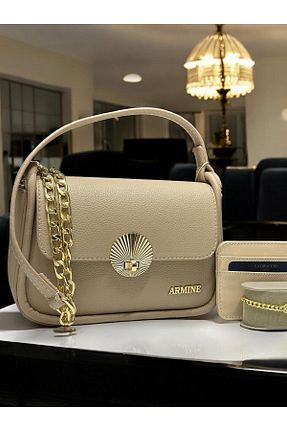 کیف دوشی قهوه ای زنانه چرم مصنوعی Armine - کد 931302675