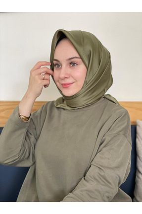 روسری سبز پلی استر Siyane - کد 931306338