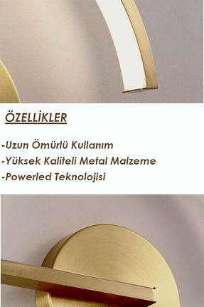 چراغ دیواری زرد فلزی Luna Lighting - کد 931330555
