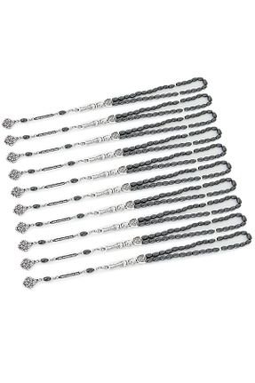 تسبیح طوسی سنگ طبیعی Öyküm accesory - کد 931327819