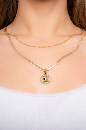 گردنبند استیل ( فولاد ) رنگی زنانه استیل (فولاد) Finesa Jewelry - کد 897018624