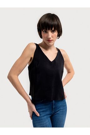 بلوز مشکی زنانه ساده Loft - کد 809186572