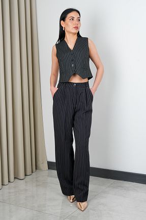 ست بالاتنه و پائین تنه مشکی زنانه بافتنی stilsepeti - کد 931334149