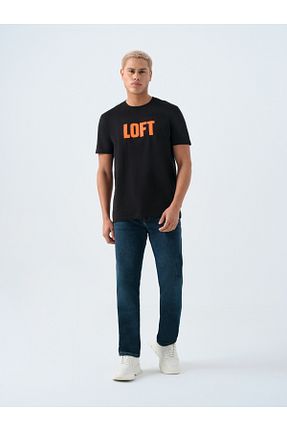 شلوار سرمه ای مردانه جین Loft - کد 922270829