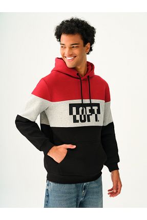سوئیشرت قرمز مردانه ساده Loft - کد 854467028