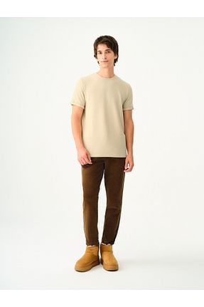 شلوار قهوه ای مردانه پارچه Loft - کد 859029603