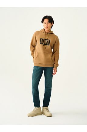 سوئیشرت قهوه ای مردانه چاپی Loft - کد 859031791