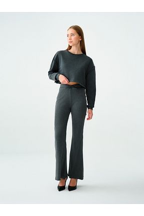 سوئیشرت طوسی زنانه ساده Loft - کد 859030254