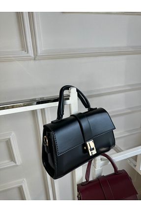 کیف دوشی مشکی زنانه چرم مصنوعی Naracouture - کد 931371159