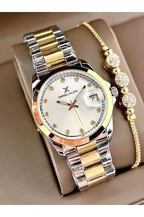 ساعت مچی زرد زنانه 31-35 میلی متر Daniel Klein - کد 802096256