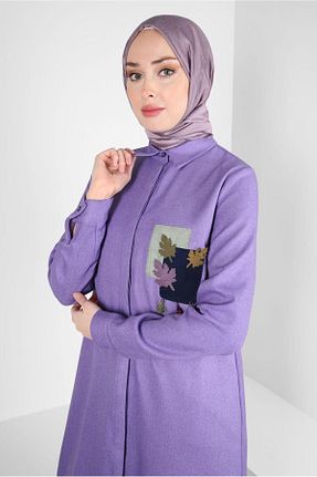 تونیک حجاب بنفش زنانه پلی استر Alvina - کد 797105487