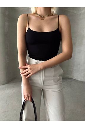بلوز مشکی زنانه ساده FASHİON TREND - کد 931381051