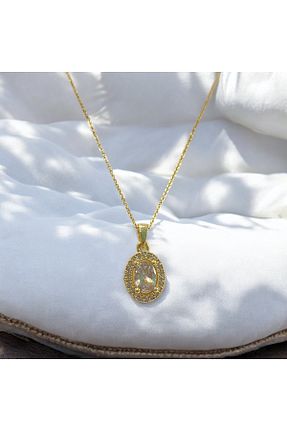 گردنبند استیل ( فولاد ) زرد زنانه استیل (فولاد) Tasarım - کد 931386551