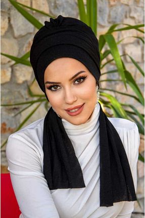 کلاه شنای حجاب مشکی زنانه Aişe Tesettür - کد 845463457