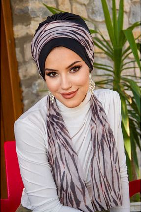 کلاه شنای حجاب سفید زنانه Aişe Tesettür - کد 49237834