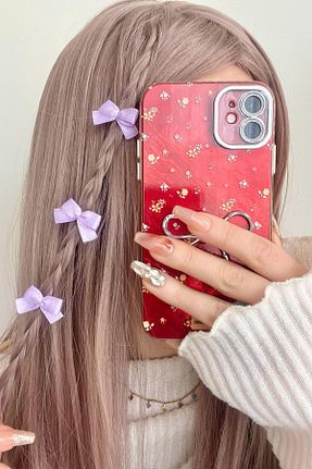 گیره سر بنفش زنانه ساتن emtakim - کد 923748205