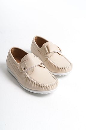 کفش کلاسیک بژ بچه گانه چرم مصنوعی MOKKASHOES - کد 847600503