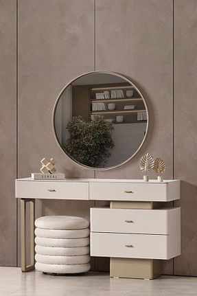آینه کنسول بژ MDF Eymense - کد 931432410