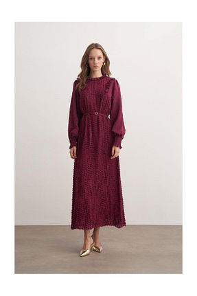 لباس زرشکی زنانه بافتنی FUSHYA - کد 931435816
