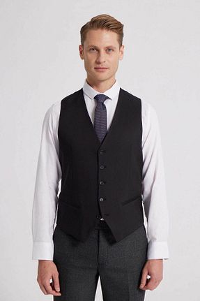 جلیقه مشکی مردانه اسلیم فیت D