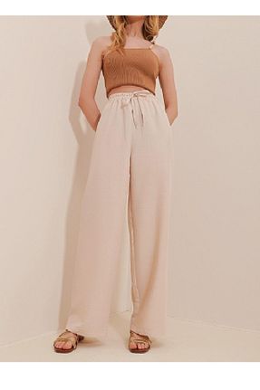 شلوار بژ زنانه ویسکون moda zümra - کد 931440834