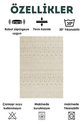 کناره بژ پلی استر ferahome - کد 931444318