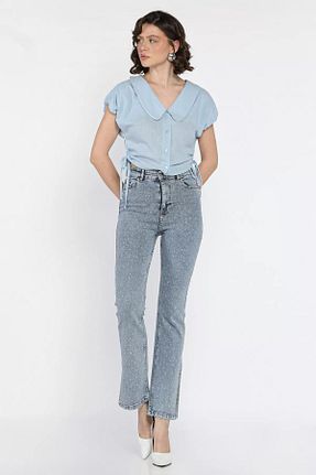 شلوار آبی زنانه جین GÜLSELİ - کد 931452353