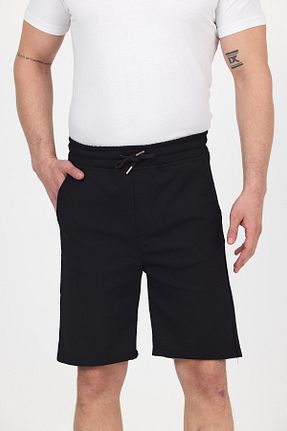 شلوارک و برمودا مشکی مردانه فاق بلند DAMGA JEANS - کد 931296547