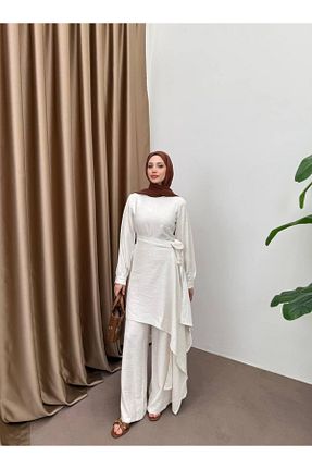 لباس حجاب سفید زنانه Relaxed Butik - کد 931453767