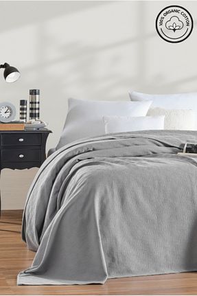 پیکه و ست پیکه تکنفره طوسی پنبه ای VESSİNOHOME - کد 342583923