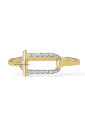 دستبند استیل (فولاد) زرد زنانه روکش طلا neslyaccessories - کد 931780209