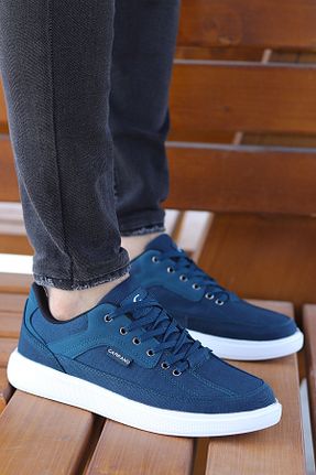 کفش اسنیکر آبی مردانه بند دار Vojo - کد 929499451