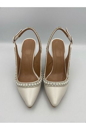 کفش مجلسی سفید زنانه چرم مصنوعی Ömer Ediz Shoes - کد 931476539