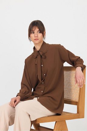 تونیک قهوه ای زنانه بافتنی Rays - کد 931476073