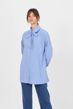 تونیک آبی زنانه بافتنی Rays - کد 931476056