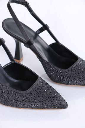 کفش مجلسی مشکی زنانه چرم مصنوعی HARMİN SHOES - کد 906371876