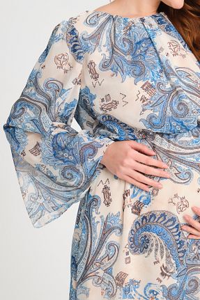 لباس بارداری آبی زنانه بافتنی KATLİN MATERNİTY WEAR - کد 812111525