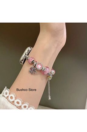 بند ساعت هوشمند صورتی Bushco Store - کد 926901529