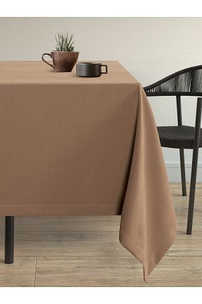 رومیزی قهوه ای پلی استر Demor Home - کد 346694527