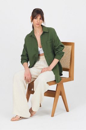پیراهن خاکی زنانه رگولار Rays - کد 931501609