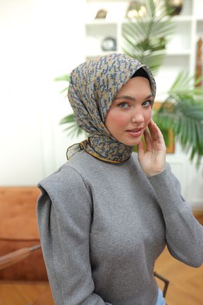 روسری بژ پنبه ای Silk Home - کد 931505788