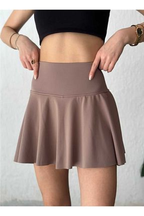 دامن بژ زنانه مخلوط پلی استر aryam butik - کد 931519915