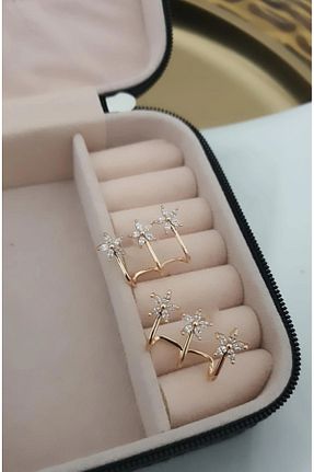 گوشواره جواهر زرد زیرکن LIBIS - کد 903009276