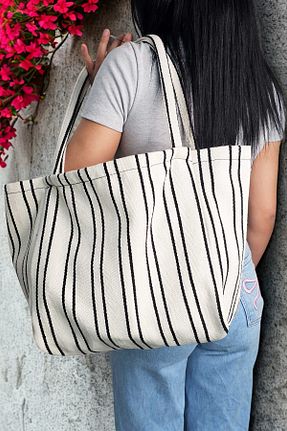 کیف ساحلی مشکی زنانه پارچه ای Woys Bags - کد 931505348