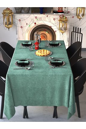 رومیزی سبز پلی استر Demor Home - کد 346684124