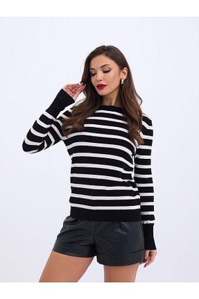 پلیور مشکی زنانه یقه دوچرخه ARUZ MODA - کد 931580663
