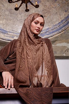 شال قهوه ای زنانه LuvenSara - کد 931590412