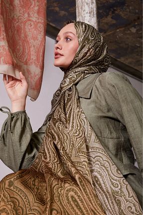 شال خاکی زنانه LuvenSara - کد 931590449